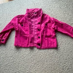 Pink Zara corduroy jacket